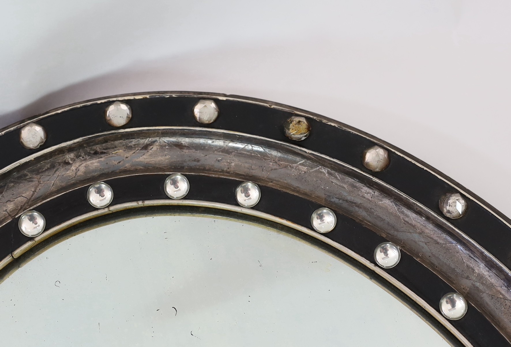 A 19th century Irish oval wall mirror, width 47cm height 57cm